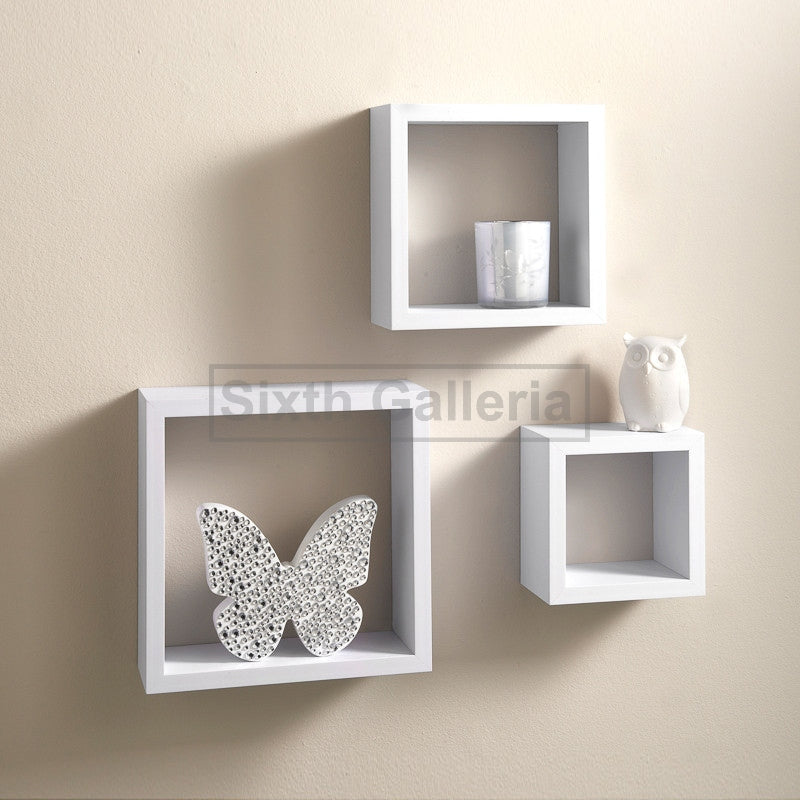 Box Shelf Set White