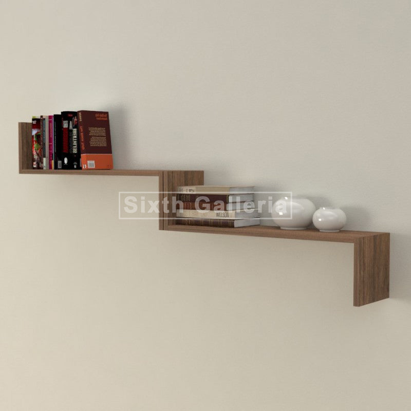Camilia Shelves Walnut Brown