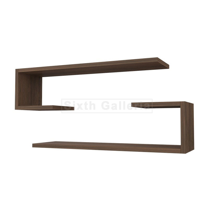 Fera Shelves Walnut Brown