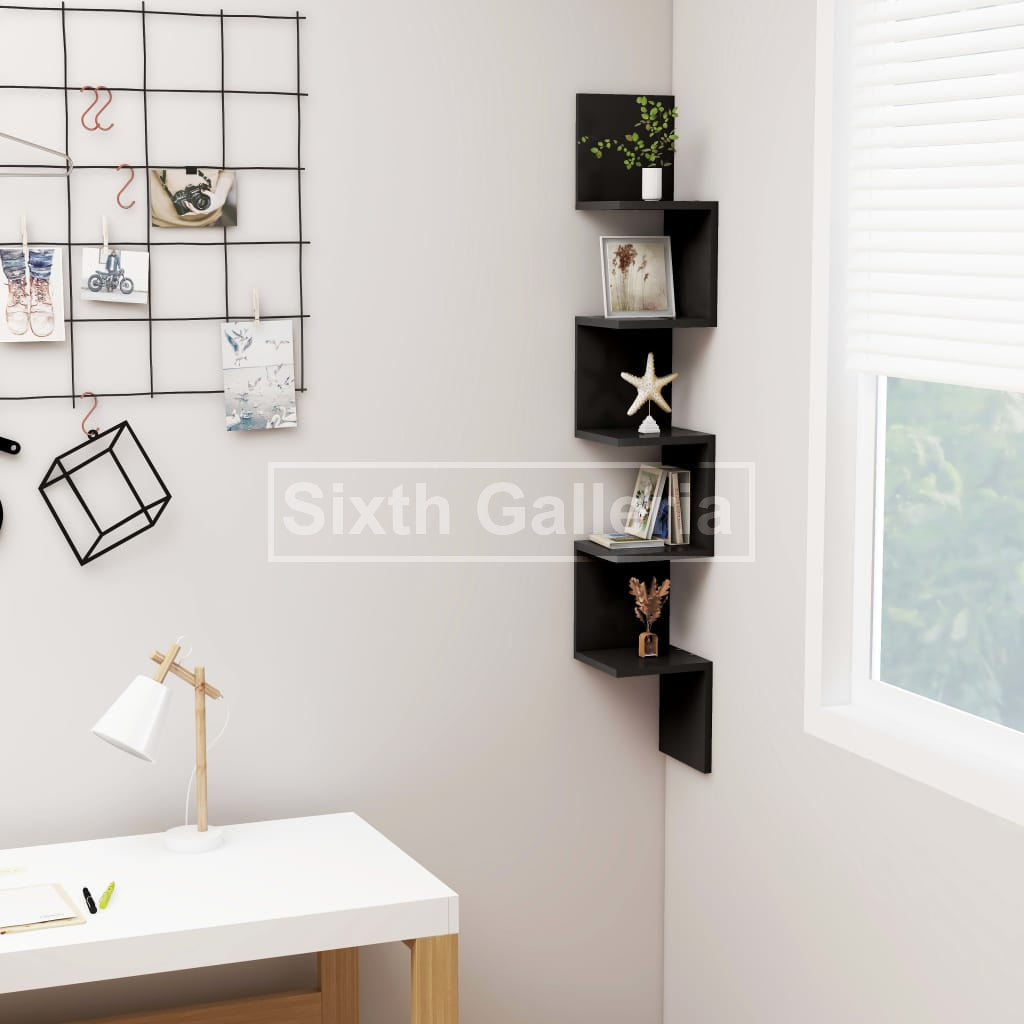 Large Corner Shelf Black