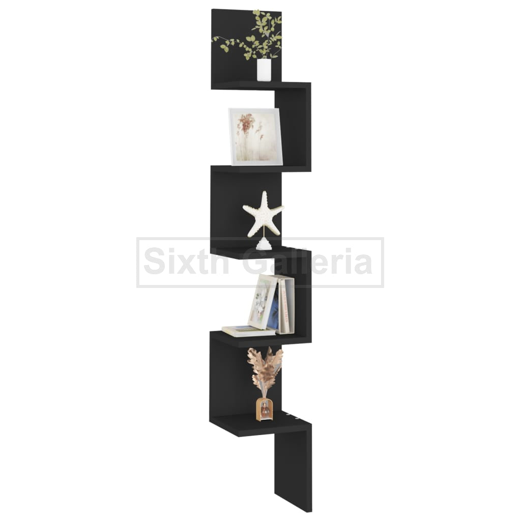 Large Corner Shelf Black