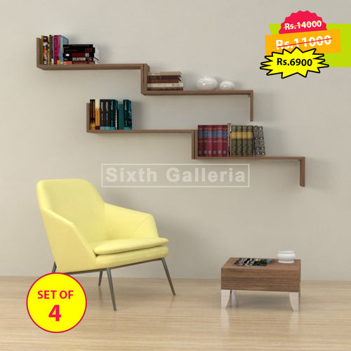 Camilia Shelves Walnut Brown