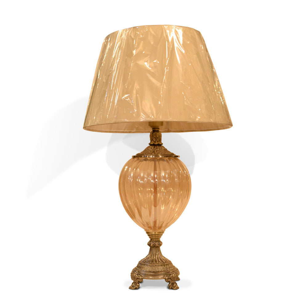 Pair of Golden Antique Lamp